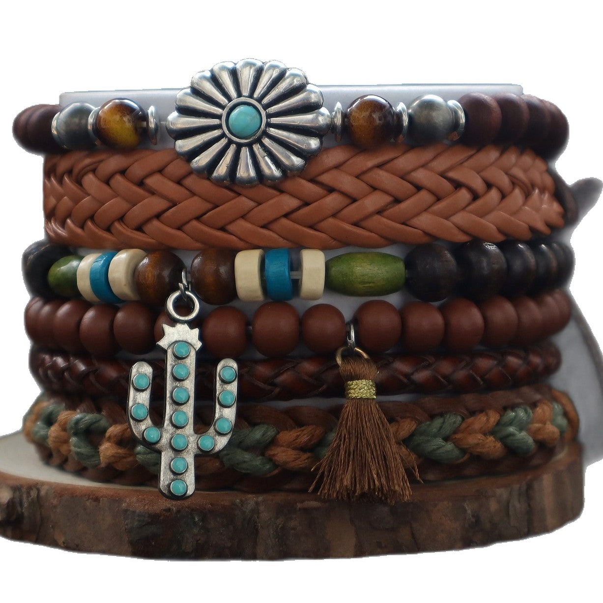 Women's Vintage Turquoise Beaded Bohemian Fashion Source Bracelets