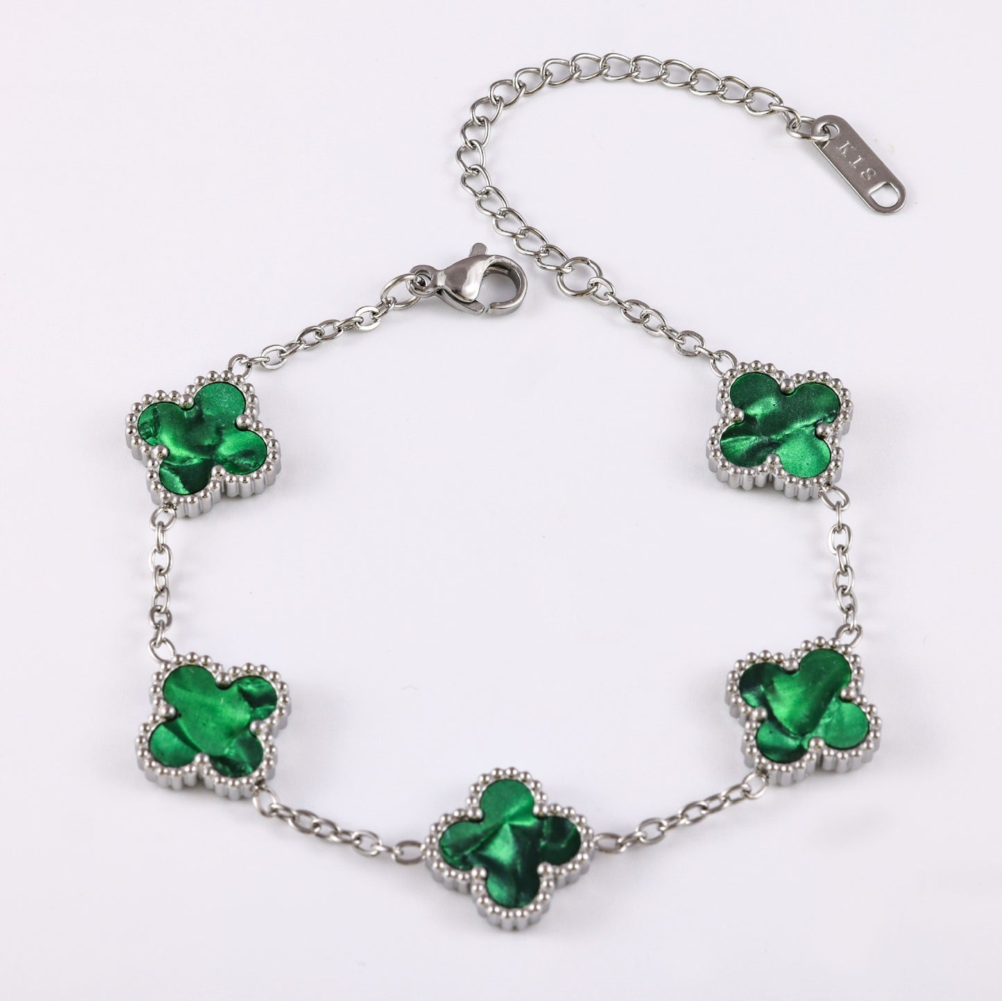 Women's Stainless Steel Clover Pork Belly Affordable Luxury Bracelets