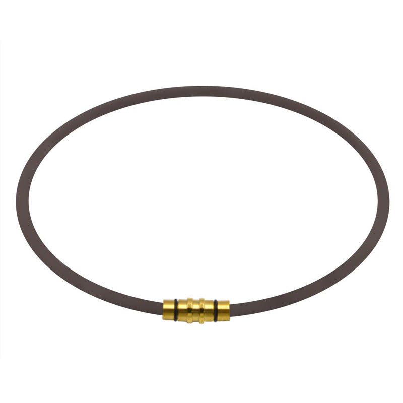 Women's & Men's Anion Collar Energy Balance Magnetic Snap Outdoor Necklaces