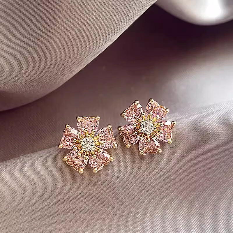 Quality Sier Korean Style Simple Light Stud Earrings