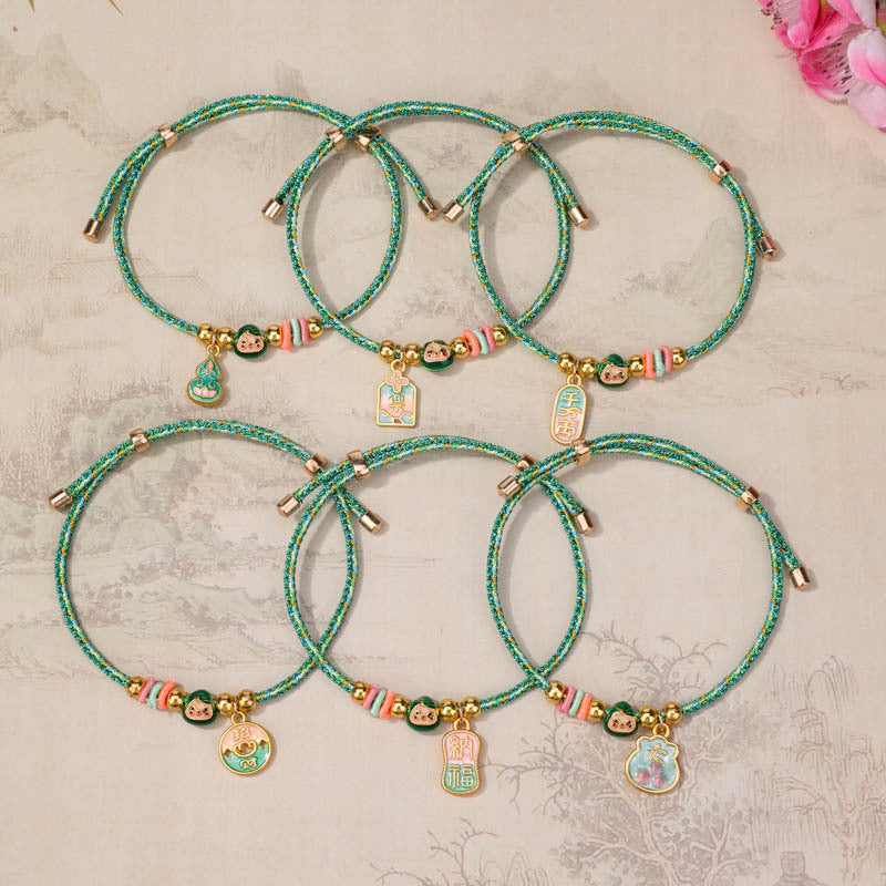 Women's & Men's Magic Color Mini Safe Happy Niche Hand-woven Bracelets