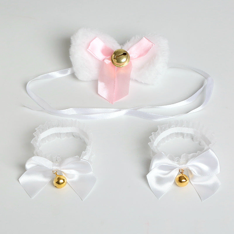 Princess Bow Lace Wristband Neck Chain Collar