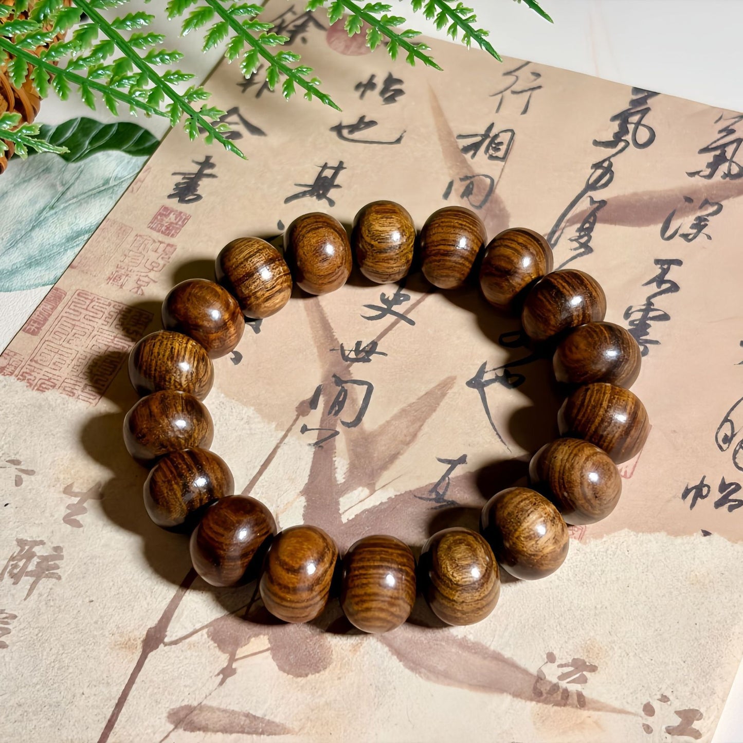 Green Sandalwood Rosewood Abacus Beads National Style Bracelets