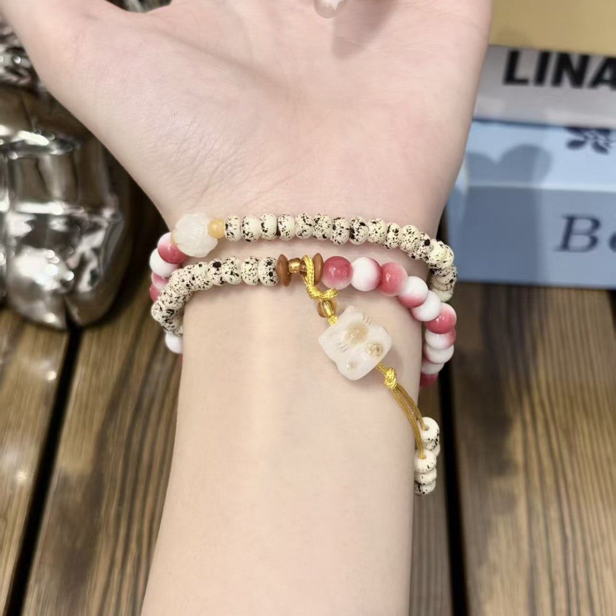 Chinese Style Lovely Lucky Life Cat's Paw High-grade Light Luxury Bracelet