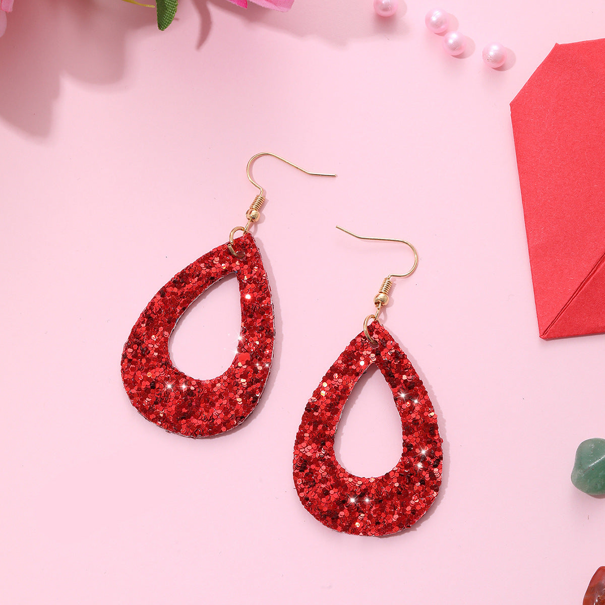 Cool Valentine's Day Bohemian Wine Glass Earrings