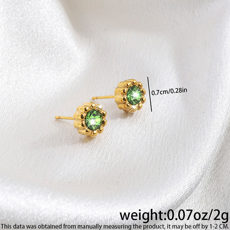 High-grade Fashionable Versatile Micro Diamond Butterfly Earrings