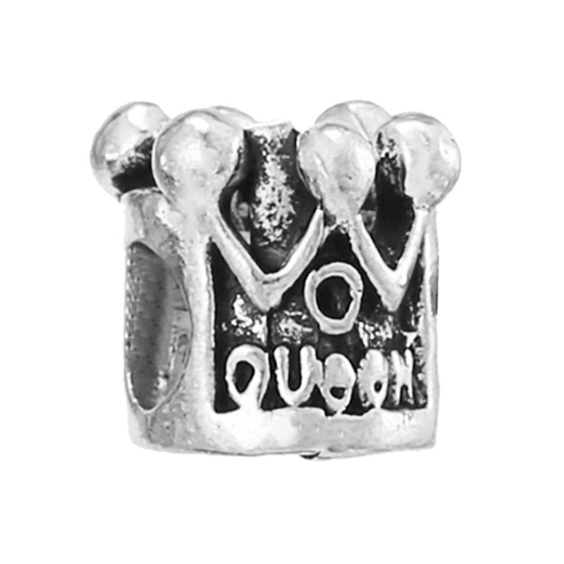 Alloy Large Hole Beads Hollowed Heart Shape Jewelry Accessories