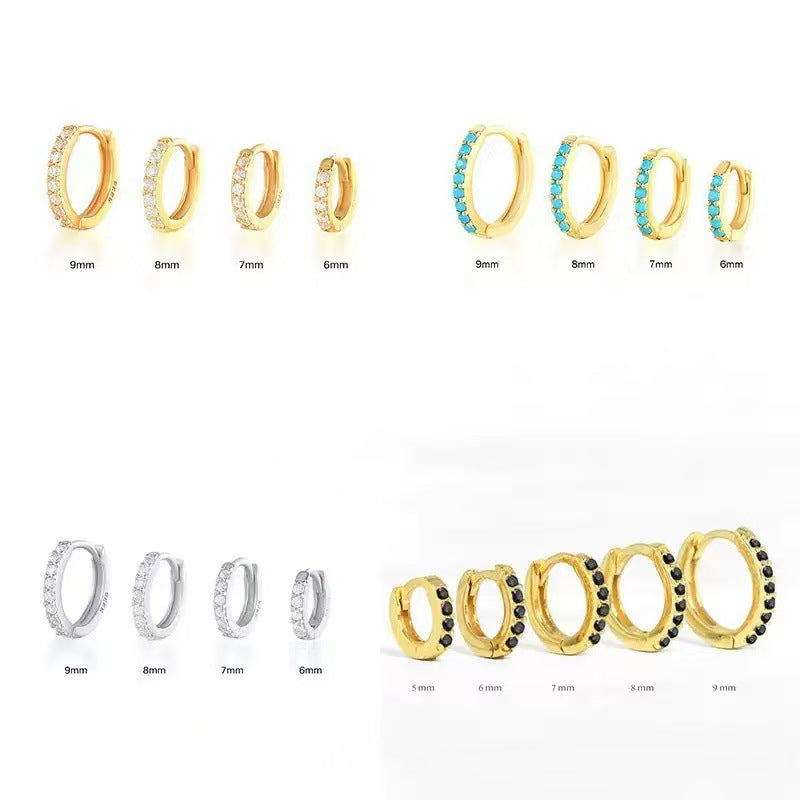 Women's Ear Clips Micro Inlaid Zircon Design Sense Earrings