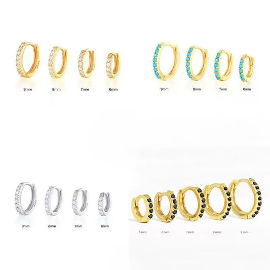 Women's Ear Clips Micro Inlaid Zircon Design Sense Earrings