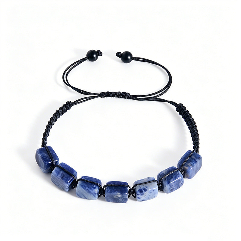 Yoga Crystal Natural Stone Adjustable Woven Energy Bracelet