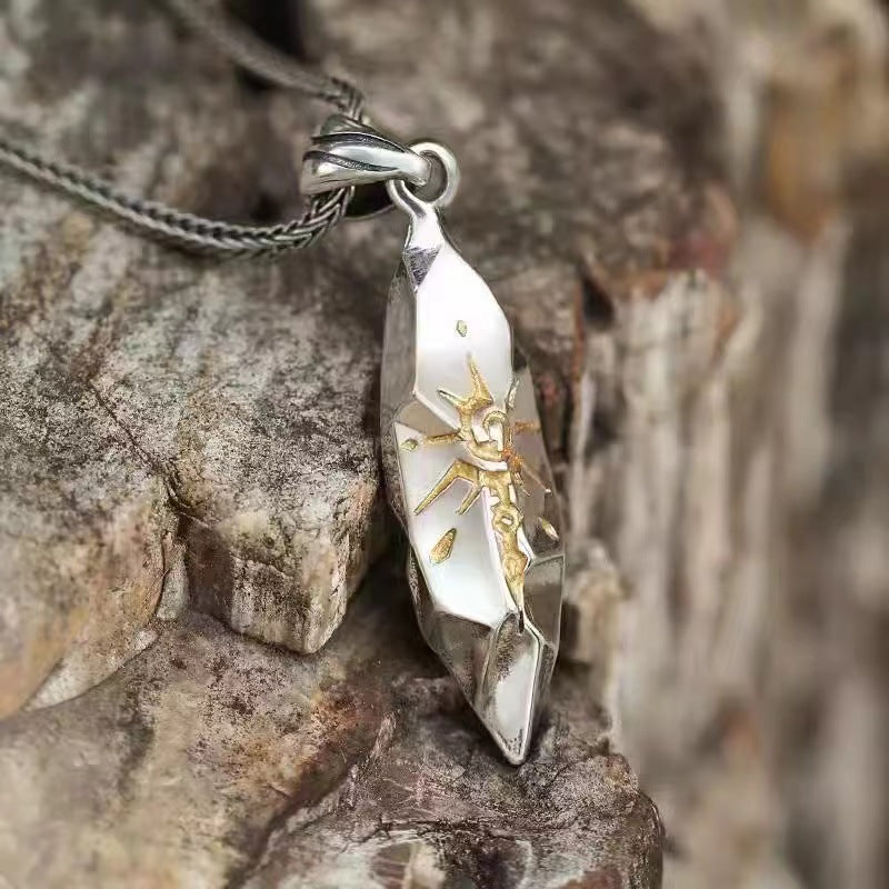 Retro Meteorite Color Matching Stainless Steel Hip Necklaces
