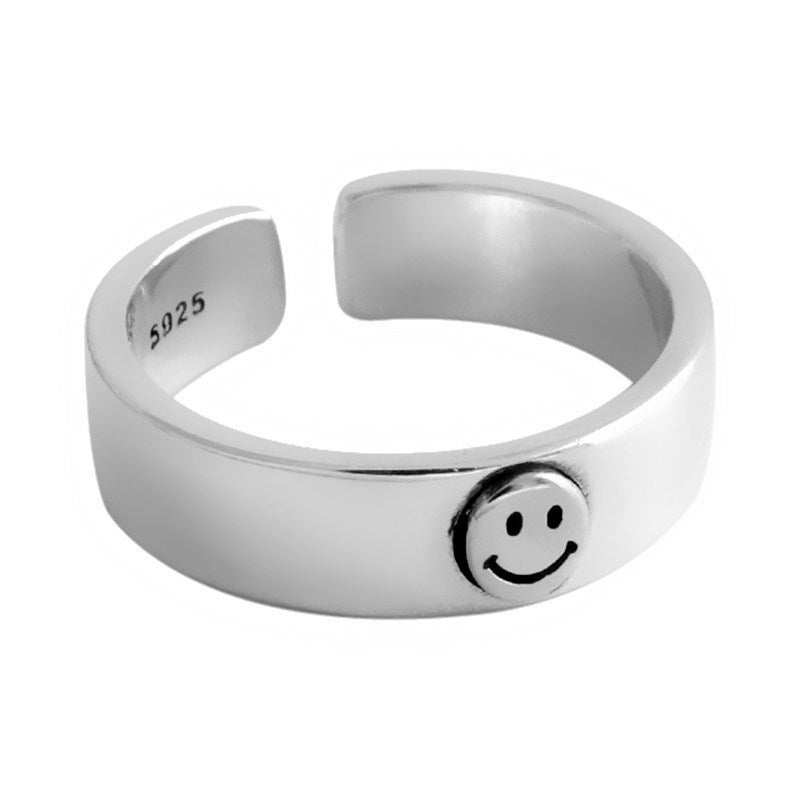 Smiley Face Three-piece Open Adjustable Source Rings