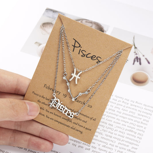 Of Symbols Starry Sky Ancient English Letters Twee Necklaces