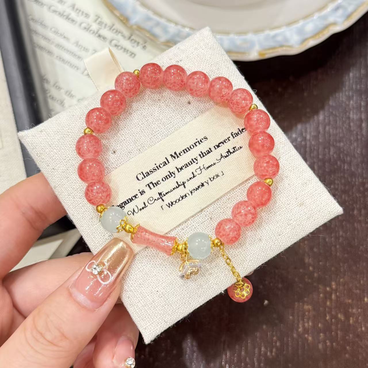 Flower Dream Romance Fairy Wind Dance Couple Feeling Handmade Gift Bracelet