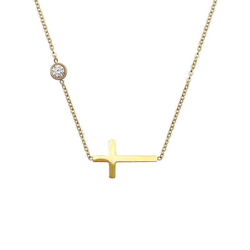 Steel No Fading Light Luxury Minority Design Sense Exquisite Necklace