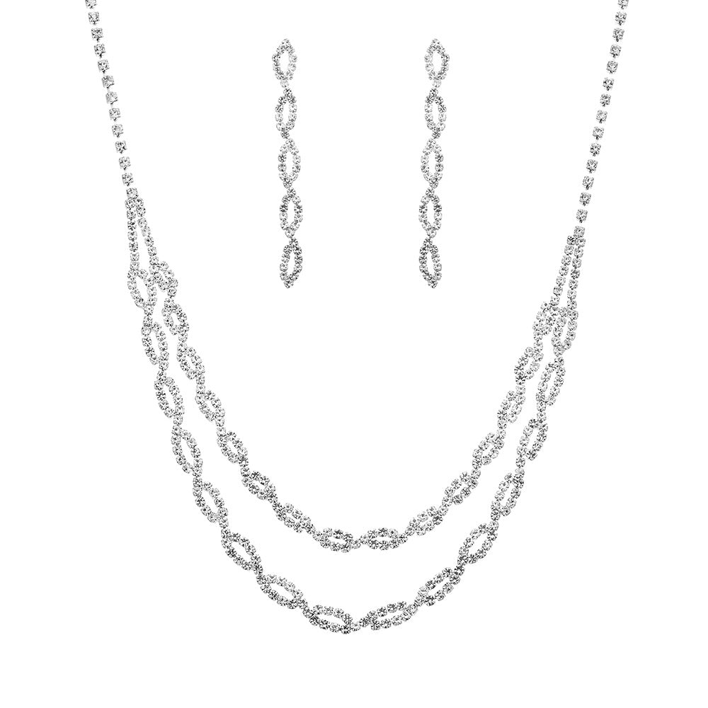 Classic Stylish Bridal Three-piece Fashion Tassel Necklaces