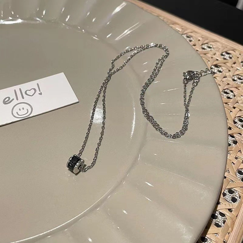 Women's Black Small Waist For Trendy Design High Sense Exquisite Versatile Necklace
