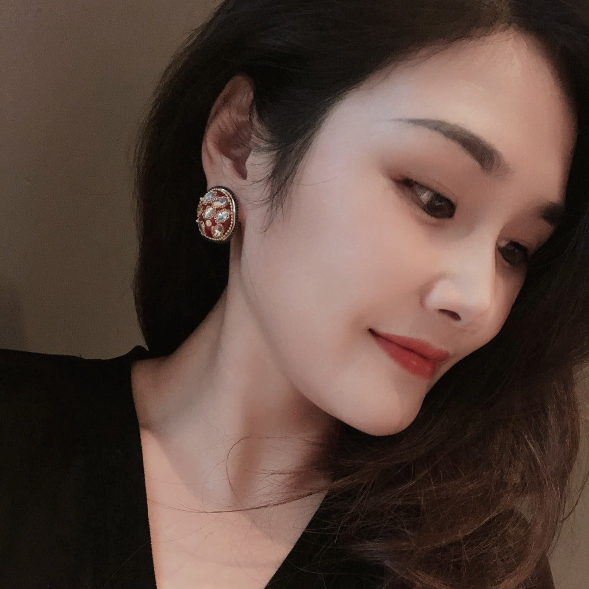 Grade Colored Gems Chain Agate Red Rings