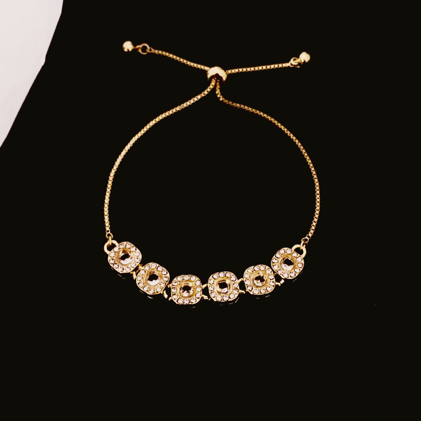 Korean Style Elegant Micro Inlaid Zircon Niche Pull Adjustable Bracelets