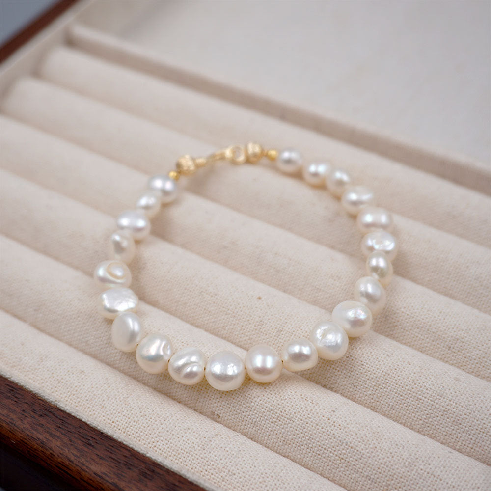 Freshwater Pearl Atmospheric Baroque Beads Flaw Bracelets