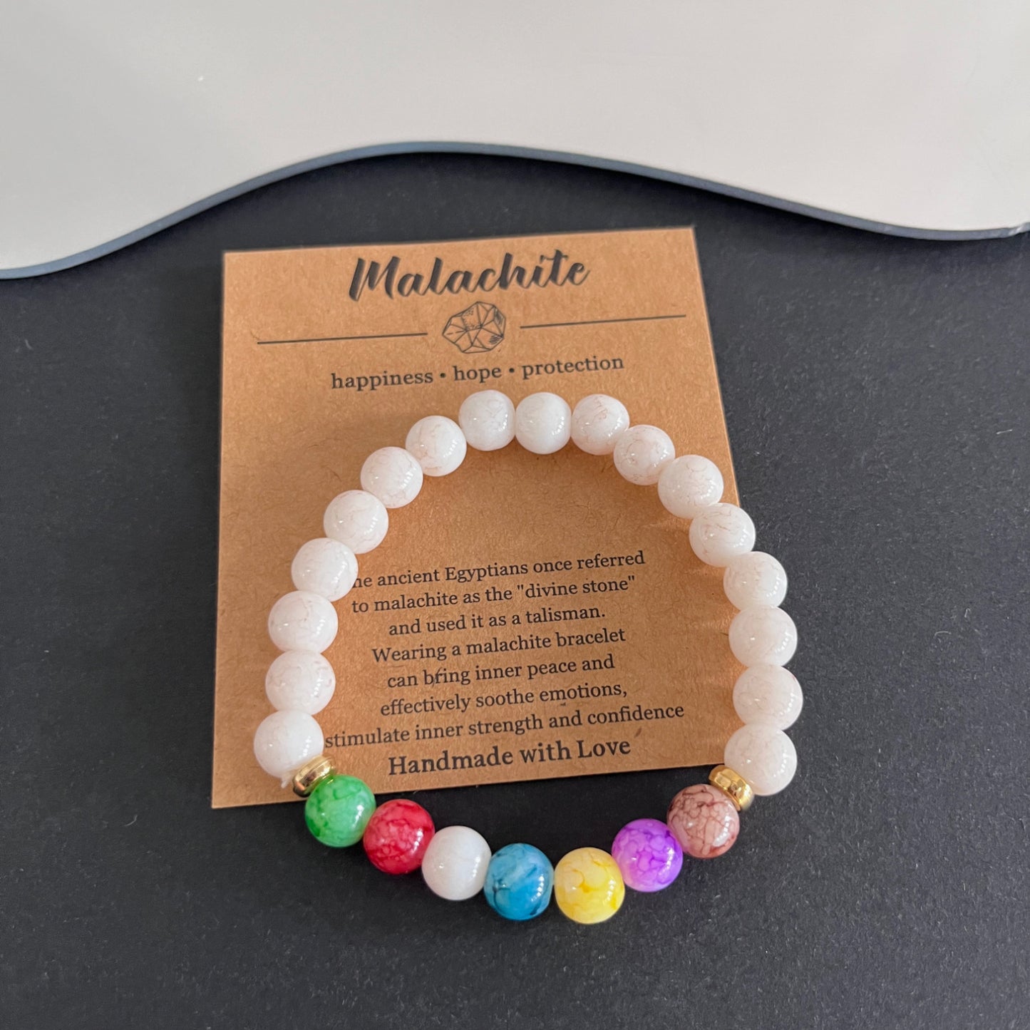 Women's & Men's Colorful Volcanic Rock Woven String Beads Crafts Bracelet