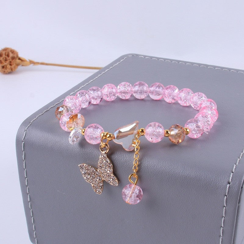 Women's Butterfly Crystal Simple Fashion Colorful Fresh Stall Will Bracelets