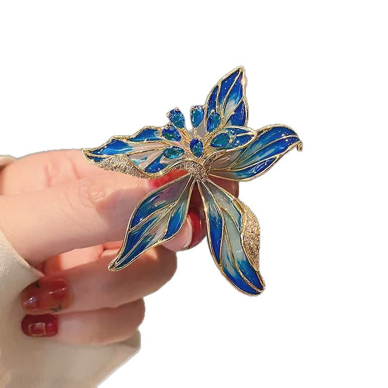 Women's Flower Corsage Pin Antique Temperament Pearl Peony Brooch Brooches