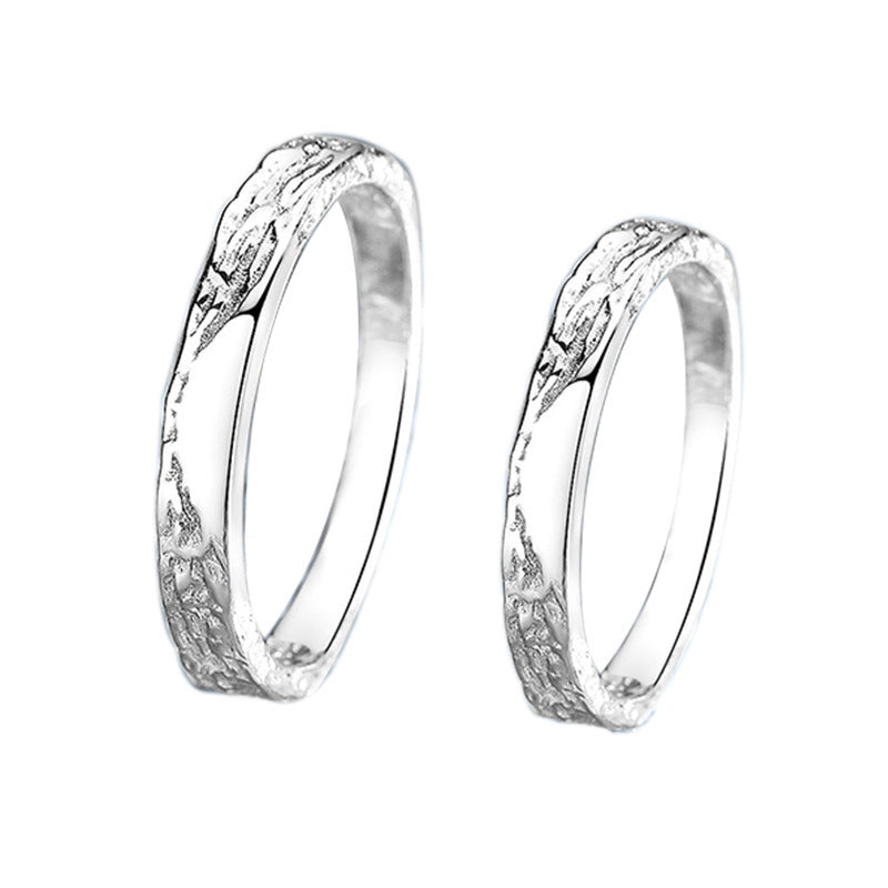 Like Junior High School Pair Design Closed Sterling Self-discipline Can Ring