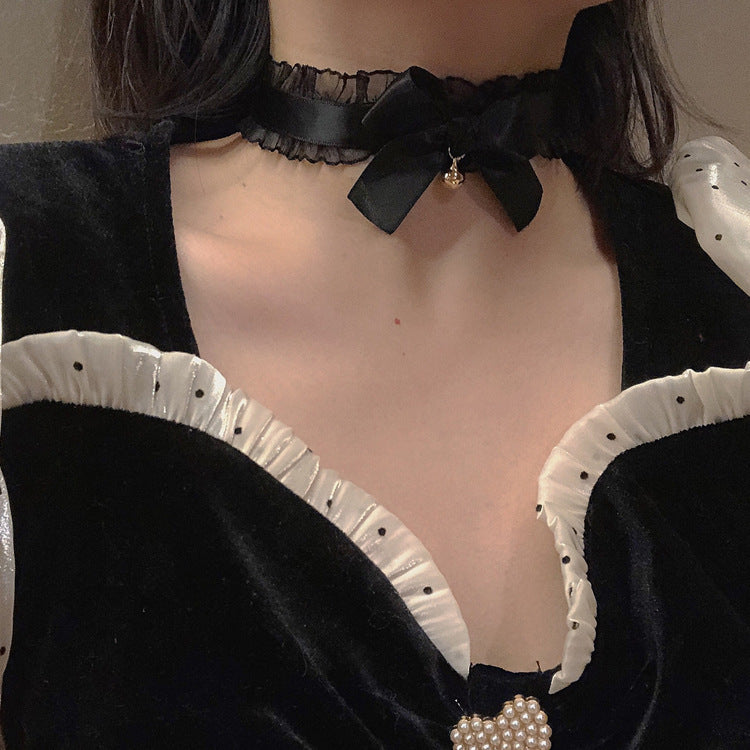 Pure Desire Style Lace Black White Necklaces