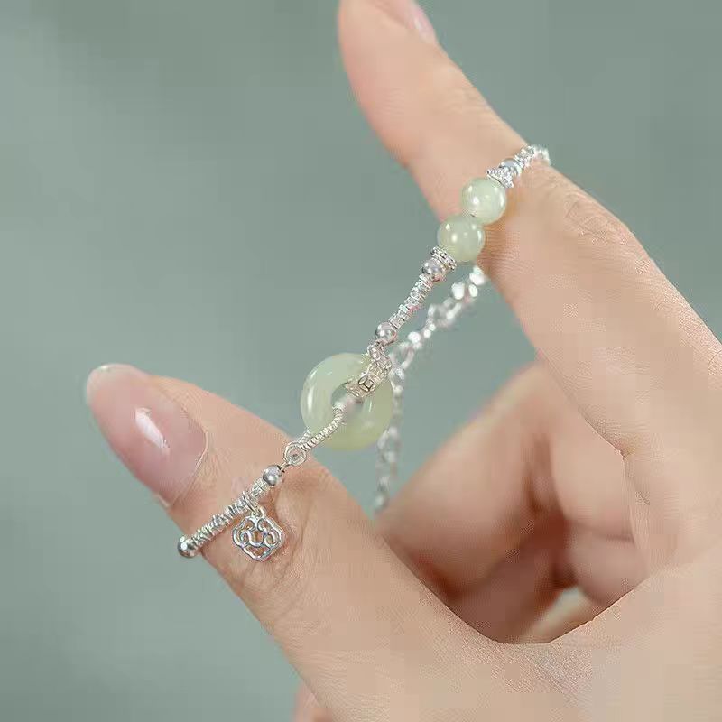 Trendy Imitation Chalcedony Safety Buckle Female Bracelet