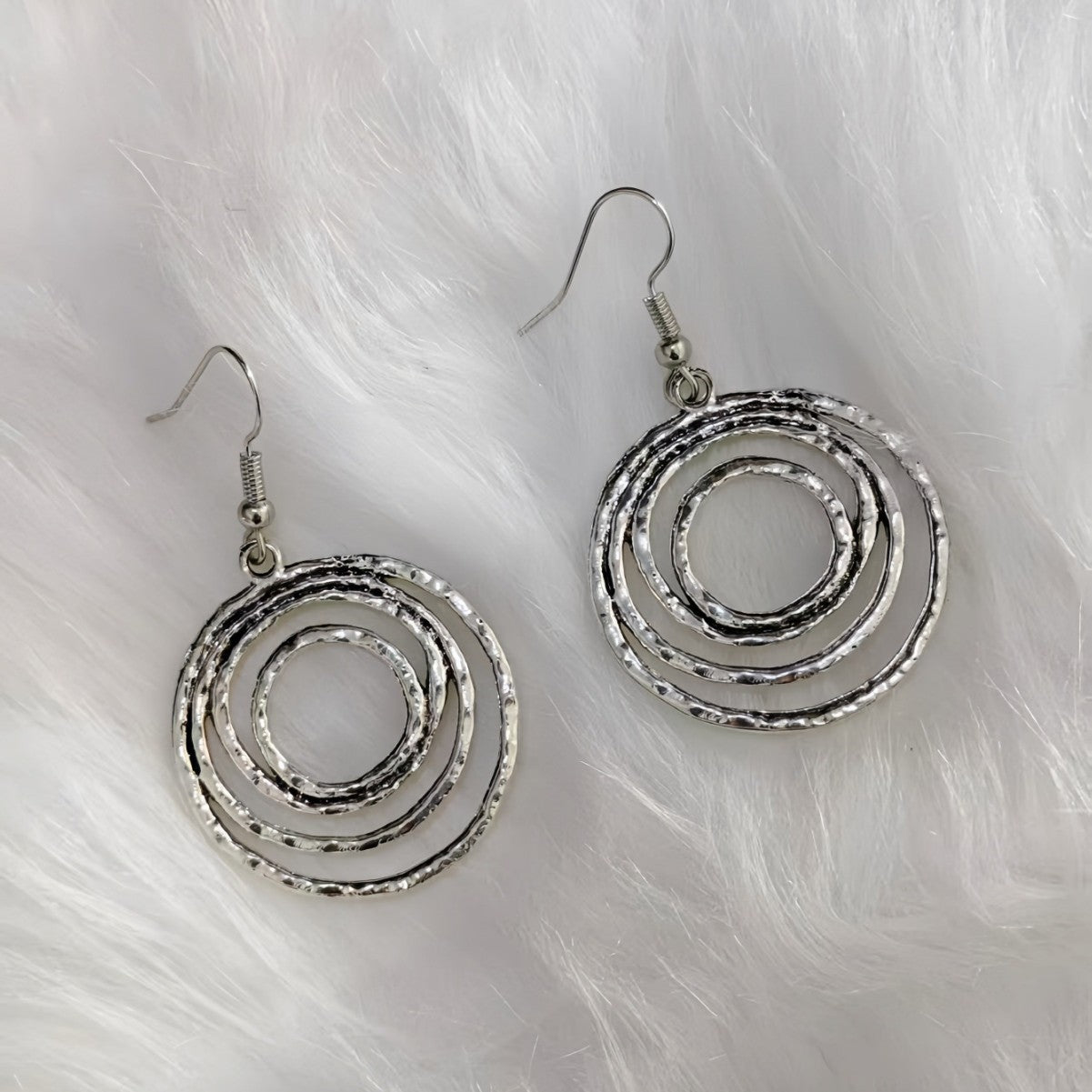 Women's Design Zinc Alloy Vortex Series Oval Heart Water Drops Earrings