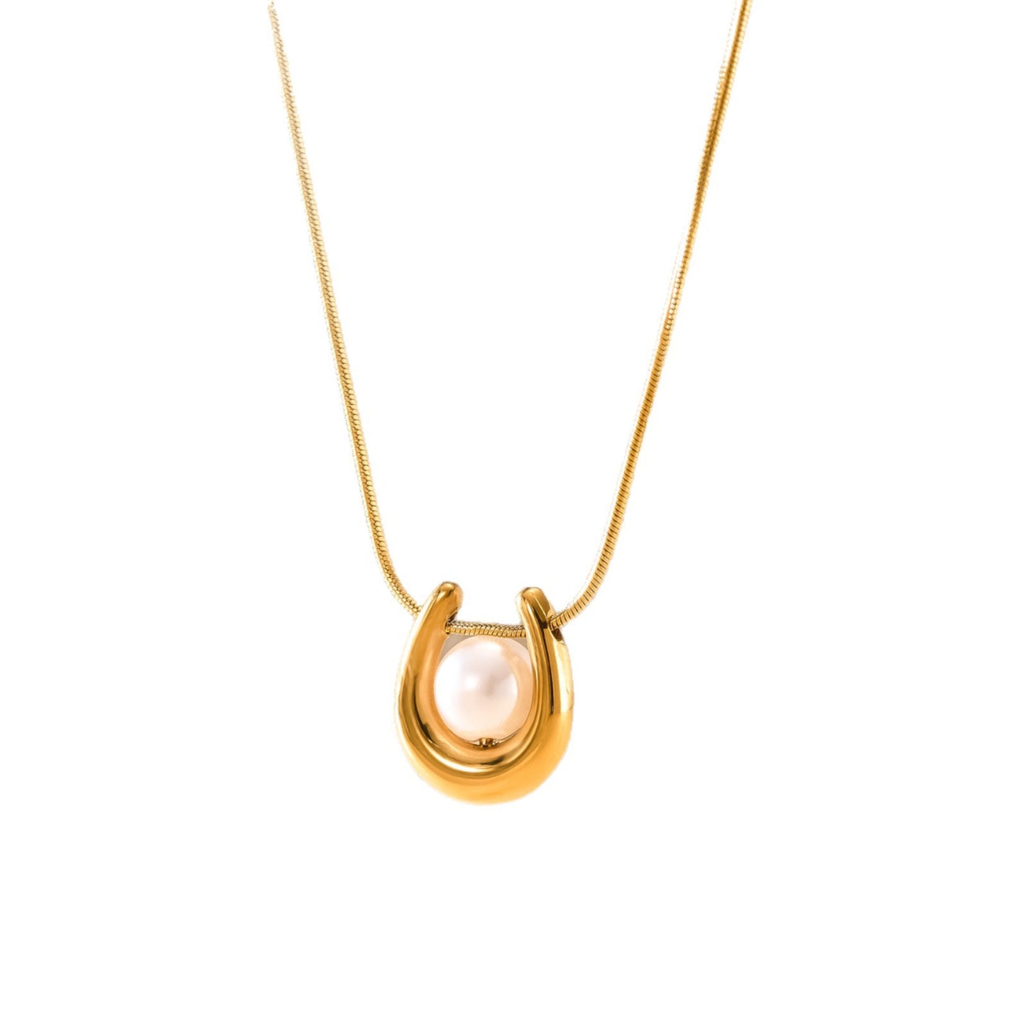 Titanium Steel Female Korean Washable Gold Refined Stylish Versatile Necklace