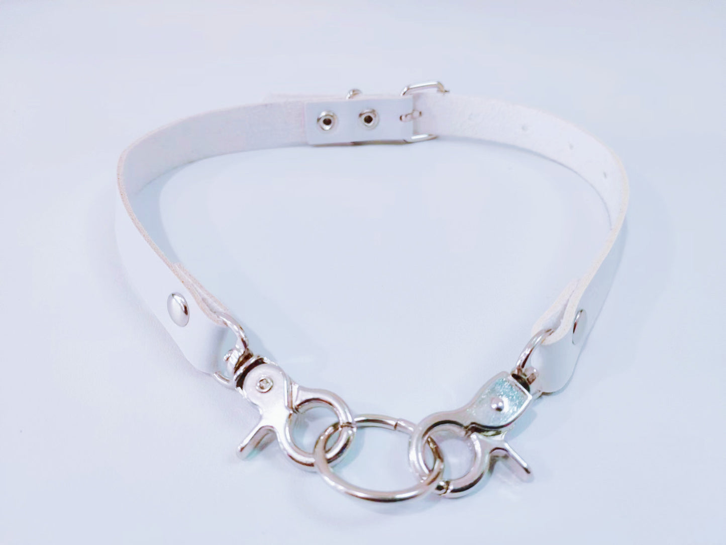 Fashion Simple Leather Buckle Punk Sexy Rings