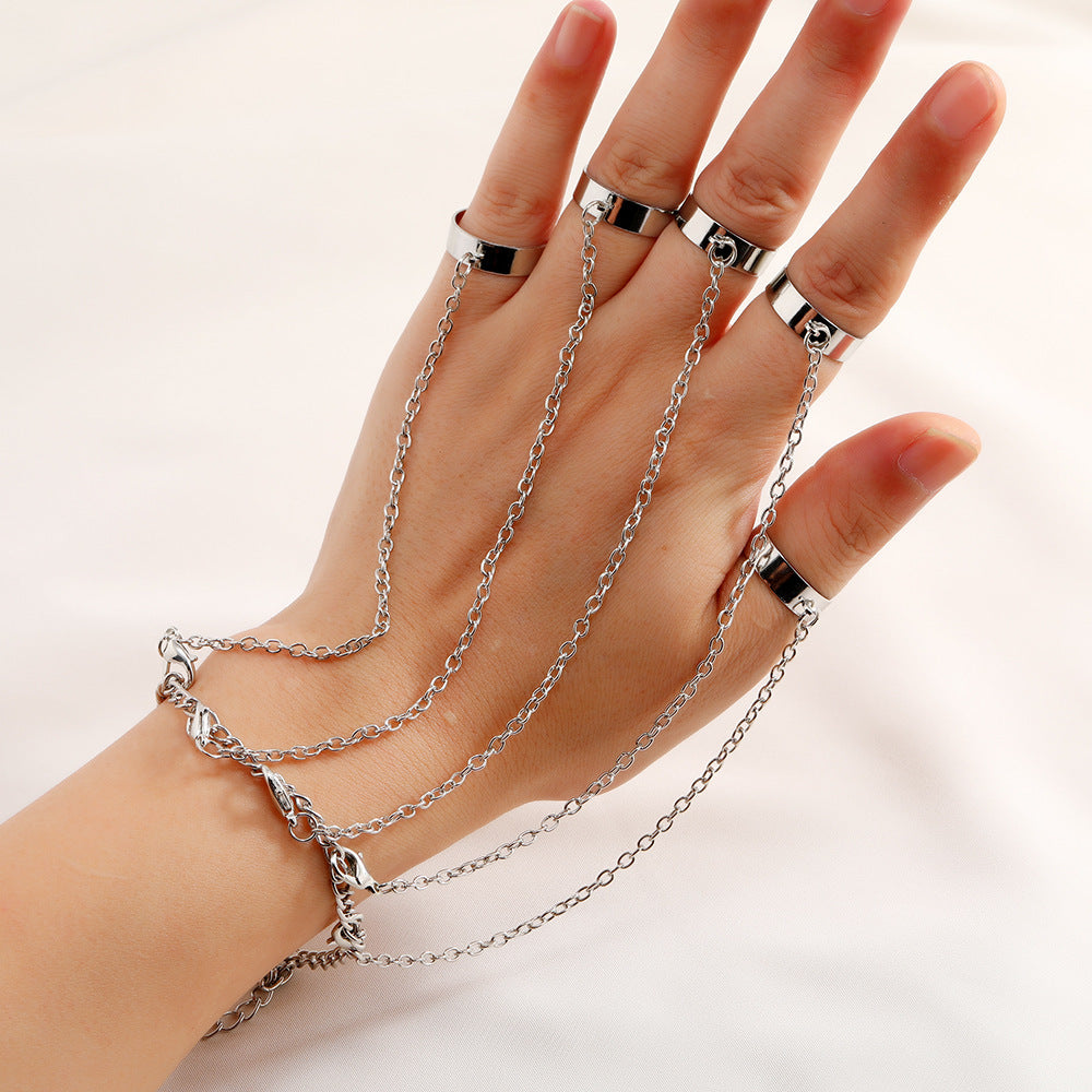 Personality Disco Chain Combination Creative Punk Open One-piece Bracelets