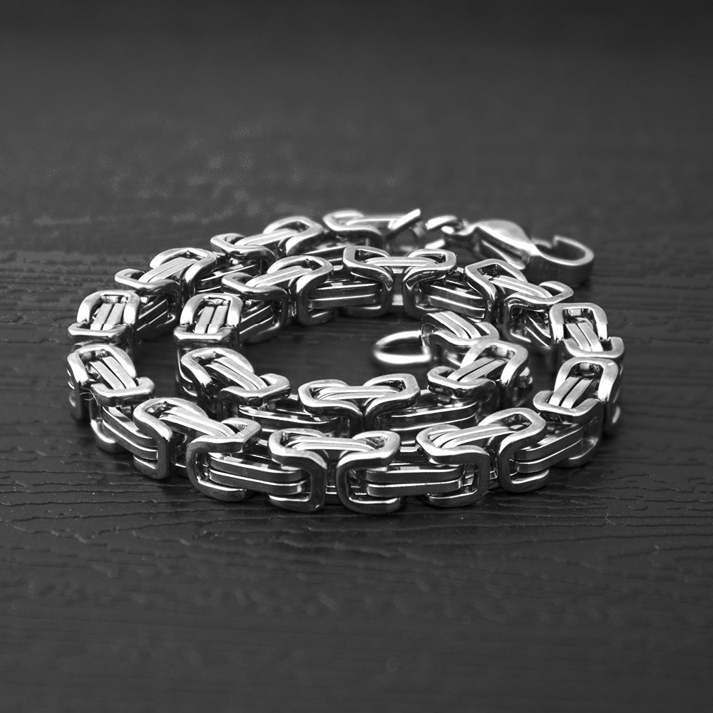 Men's Titanium Steel Emperor Chain Personalized Decorative Necklace