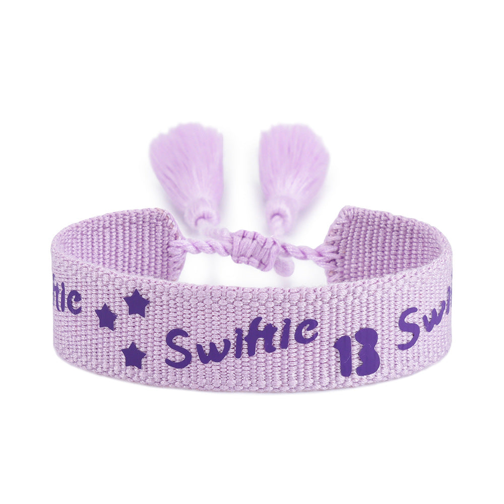 Friendship Hand Woven Rope Taylor Album Bracelets