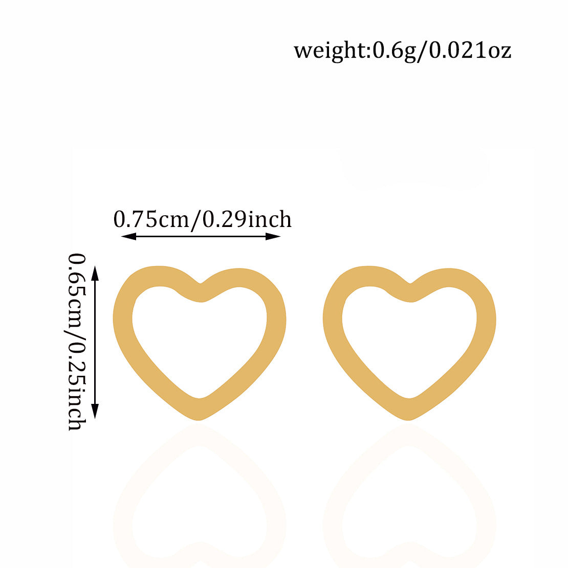 Stainless Steel Fashion Love Shape Simple Rings