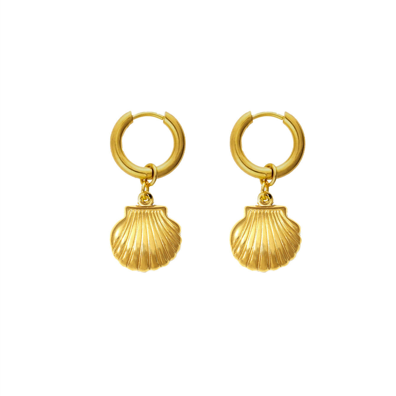 Elegant Beach Vacation Starfish Shell Ear Female Retro Earrings