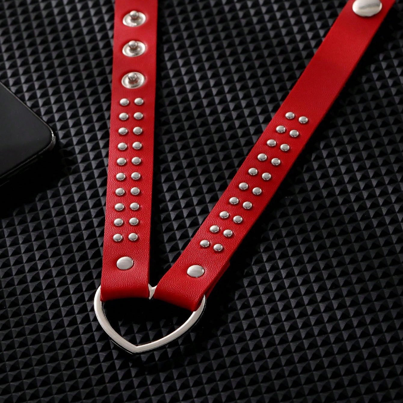 Punk Simple Leather Fashion Casual Love Leg Neckband Rings
