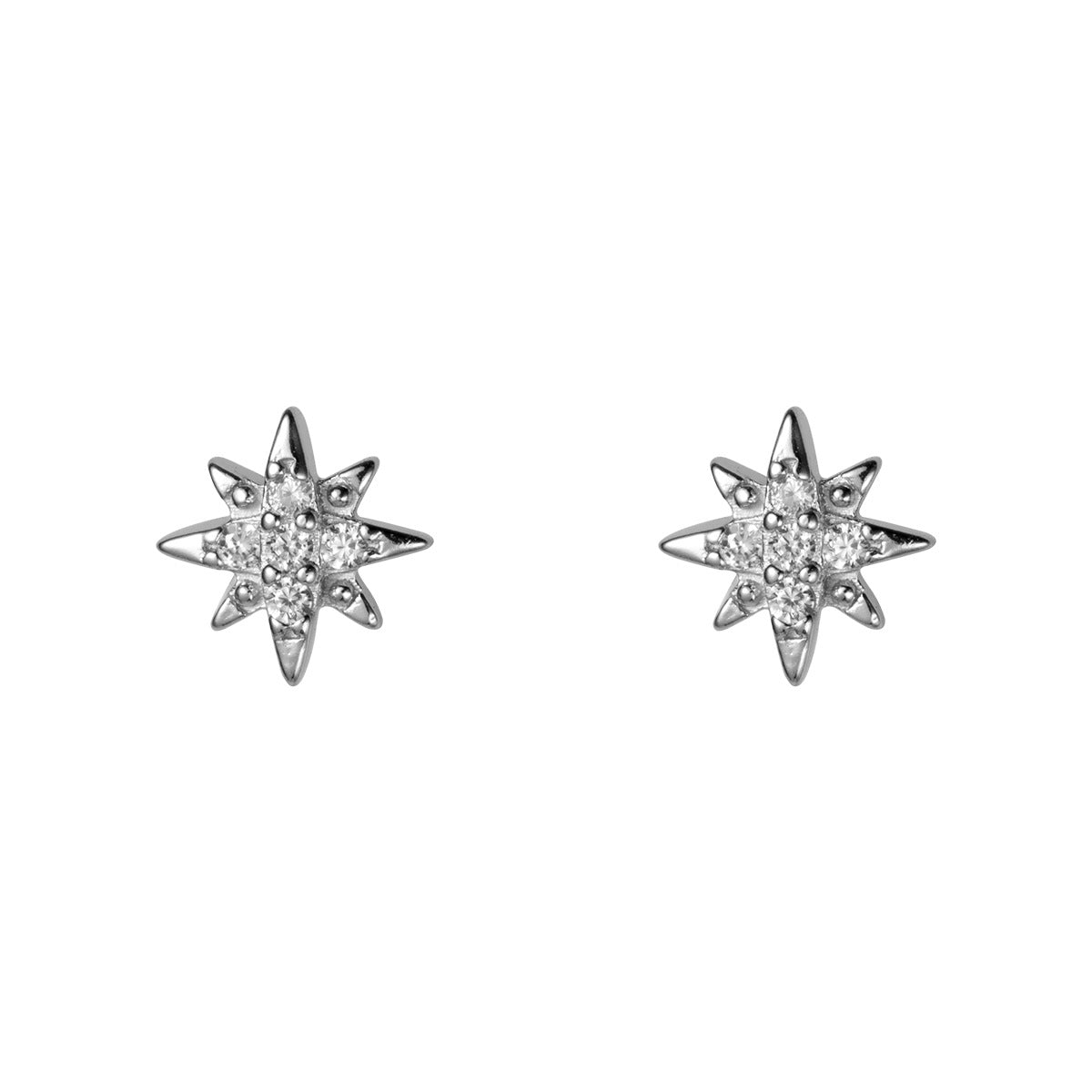 Love Lodge Sier Fresh Light Star Earrings