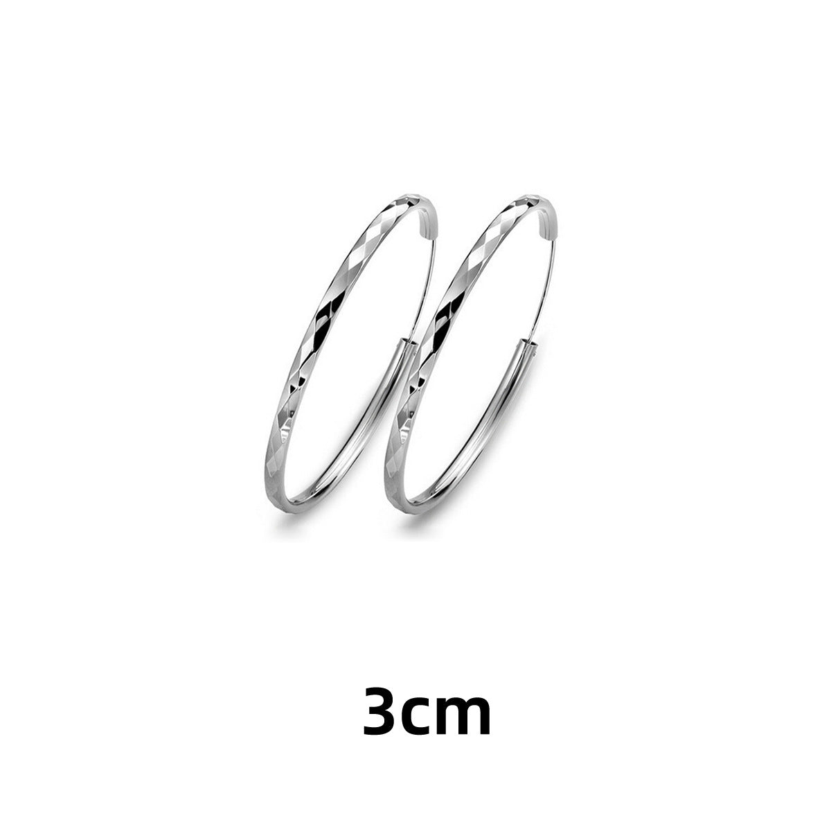 Fashion Diamond Pattern Carven Design Ear Live Earrings