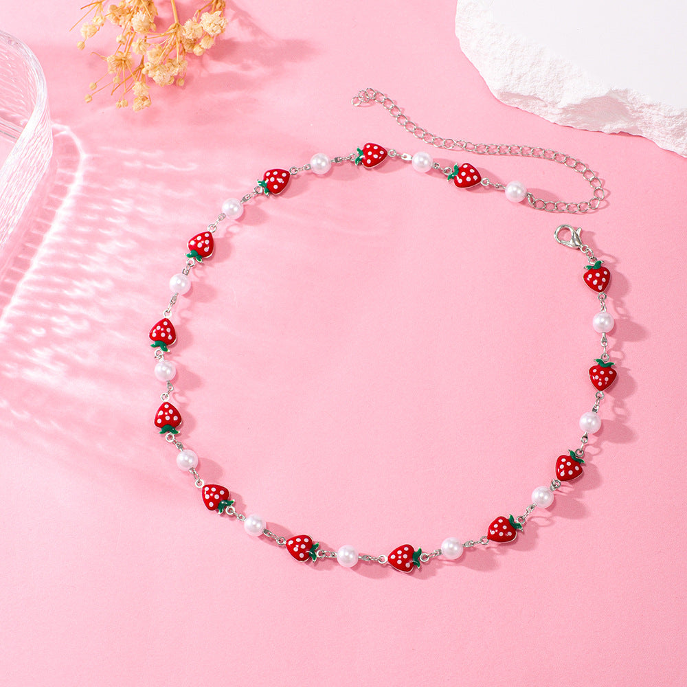 Women's Cute Fashion Strawberry Design High-grade Anklets