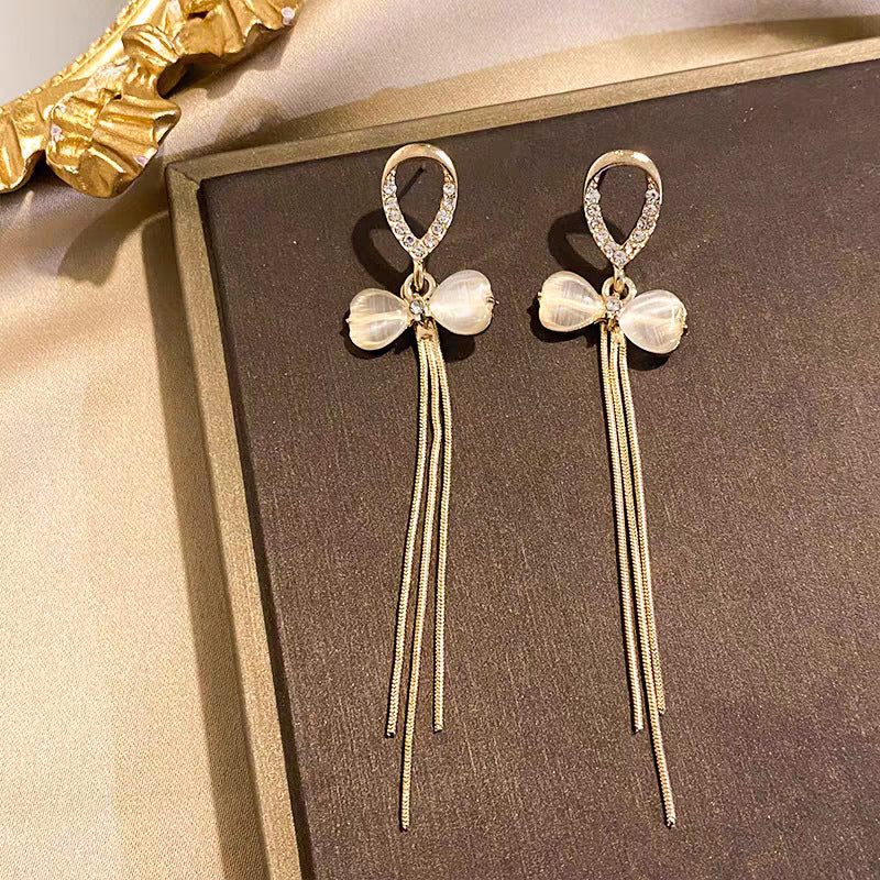 Women's Sier Pearl Light Luxury Sense Niche Earrings