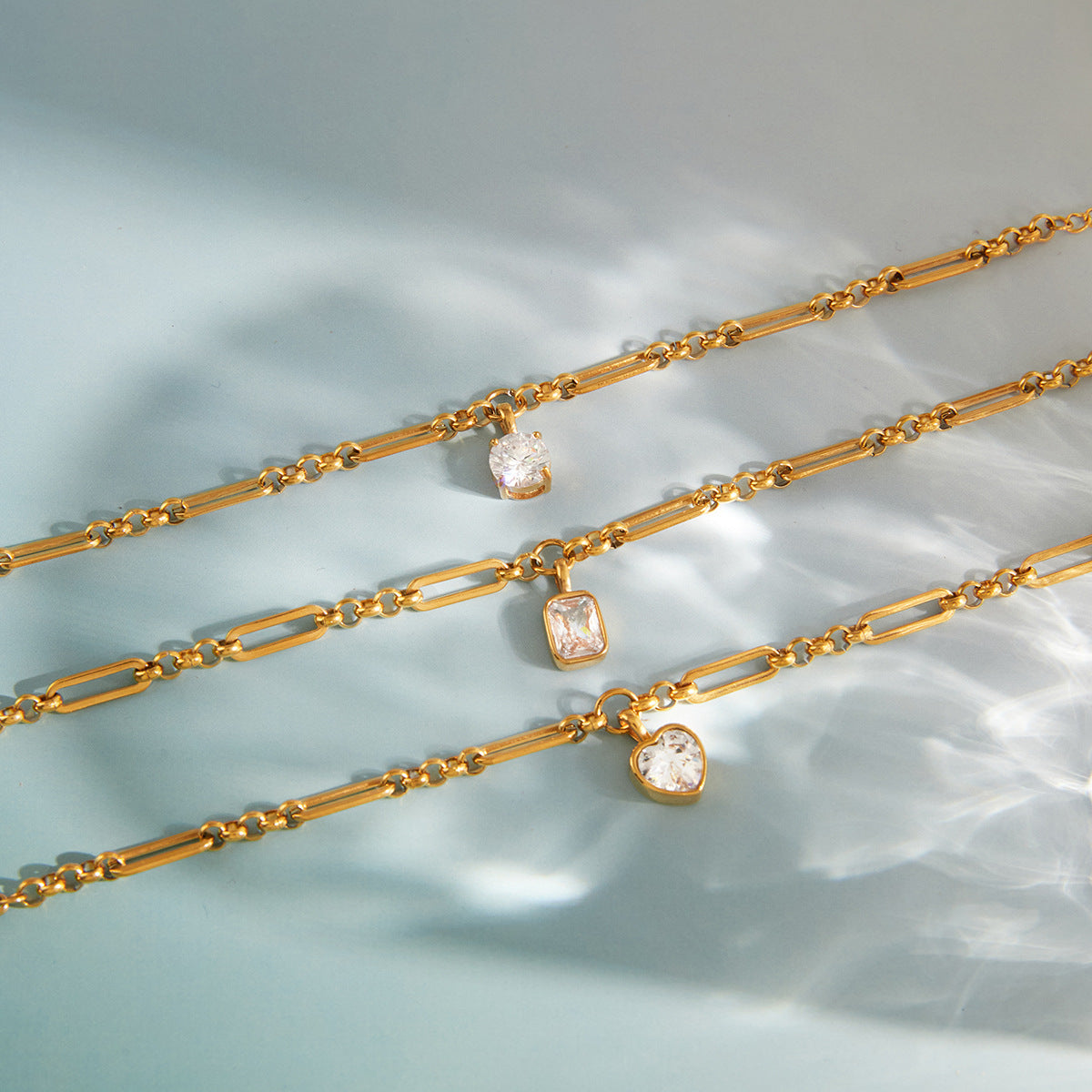 Ding Titanium Steel Zircon Female Light Luxury Minority Bracelet