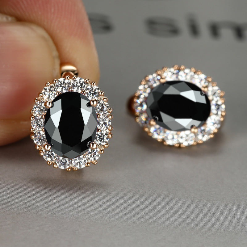 Women's White Diamond For Small Personality Simple Stud Earrings