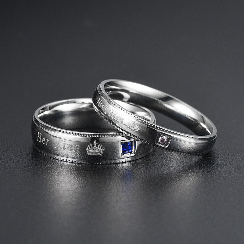 Attractive Creative Cool Fashion Couple Diamond Rings