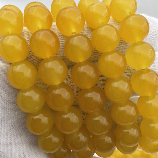Women's & Men's Imitation Canary Stone Beads Simple Live Bracelets