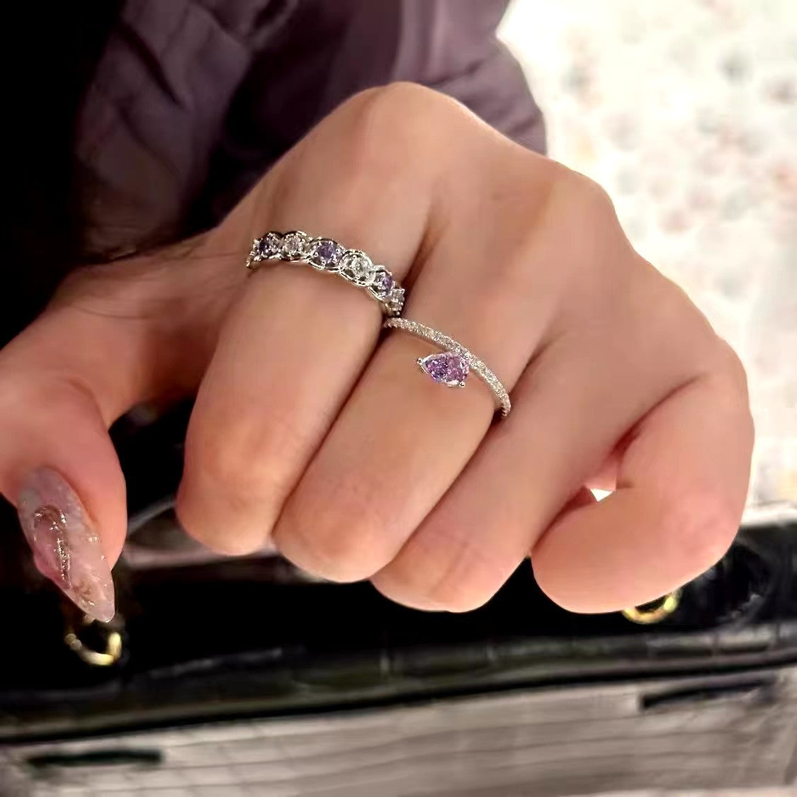 Drops Light Luxury Temperament Advanced Cool Rings