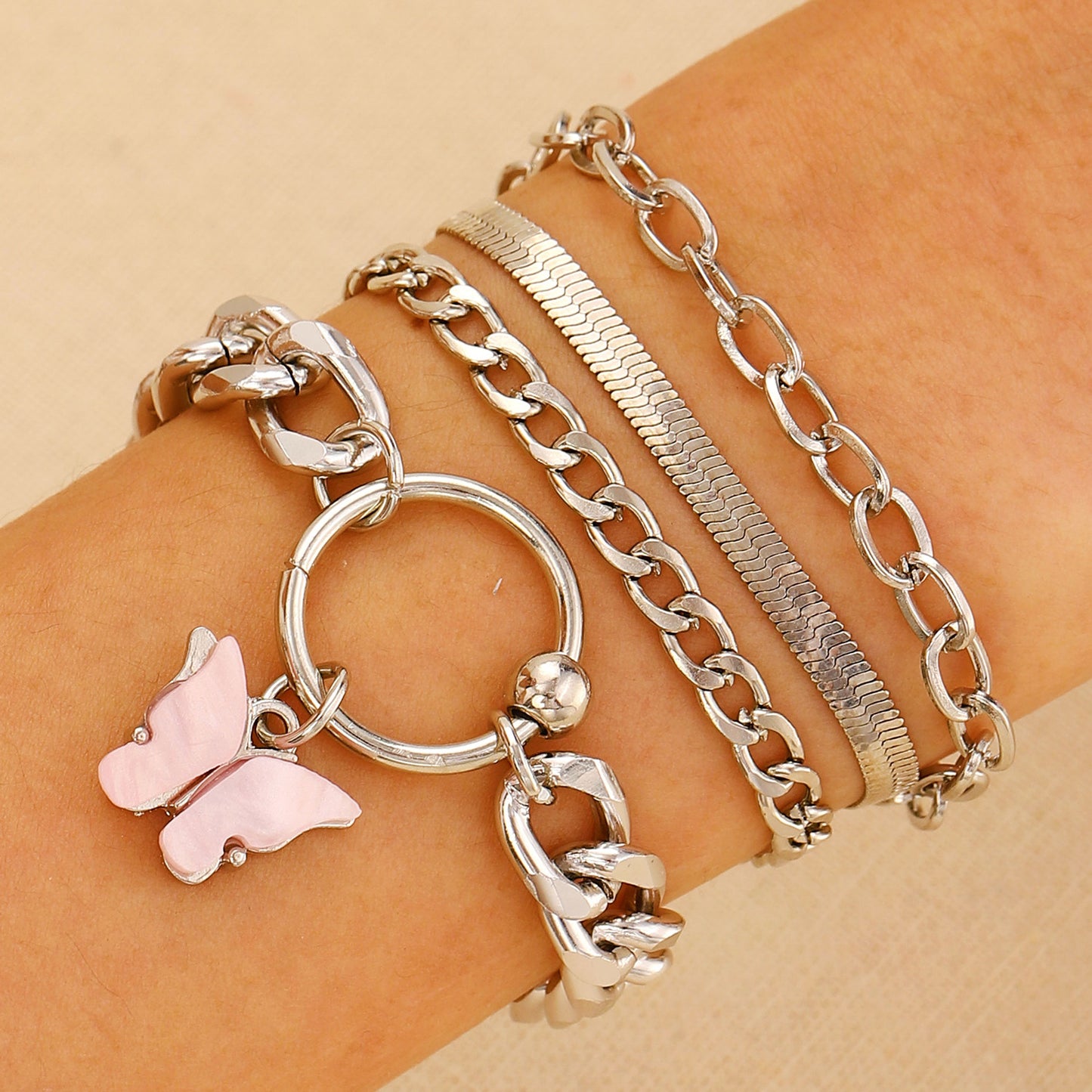 Trendy Alloy Combination Punk Hip Hop Bracelets