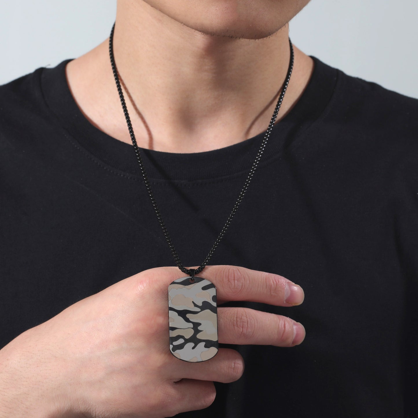 Men's Stainless Steel Dog Tag Sweater Chain High-grade Necklaces
